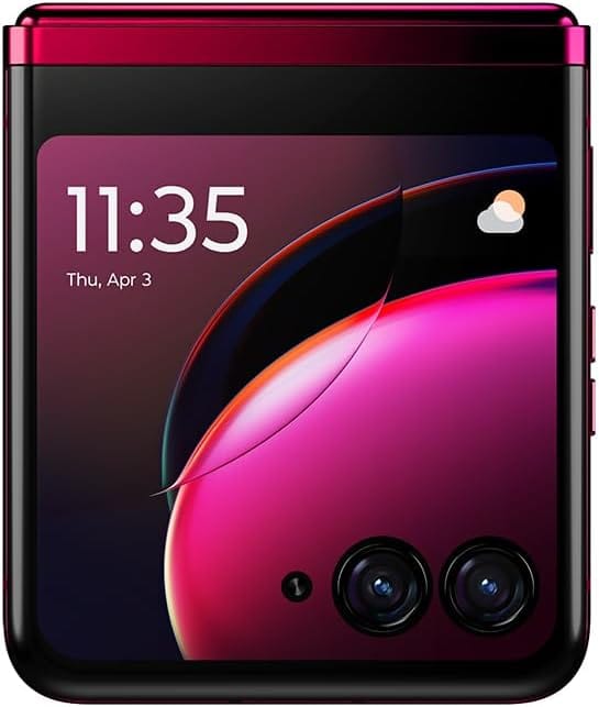 Motorola Razr+ | 2023 | Débloqué | Fabriqué pour les États-Unis 8/256 | Appareil photo 32 MP | Magenta, 73,95 x 170,83 x 6,99 mm 