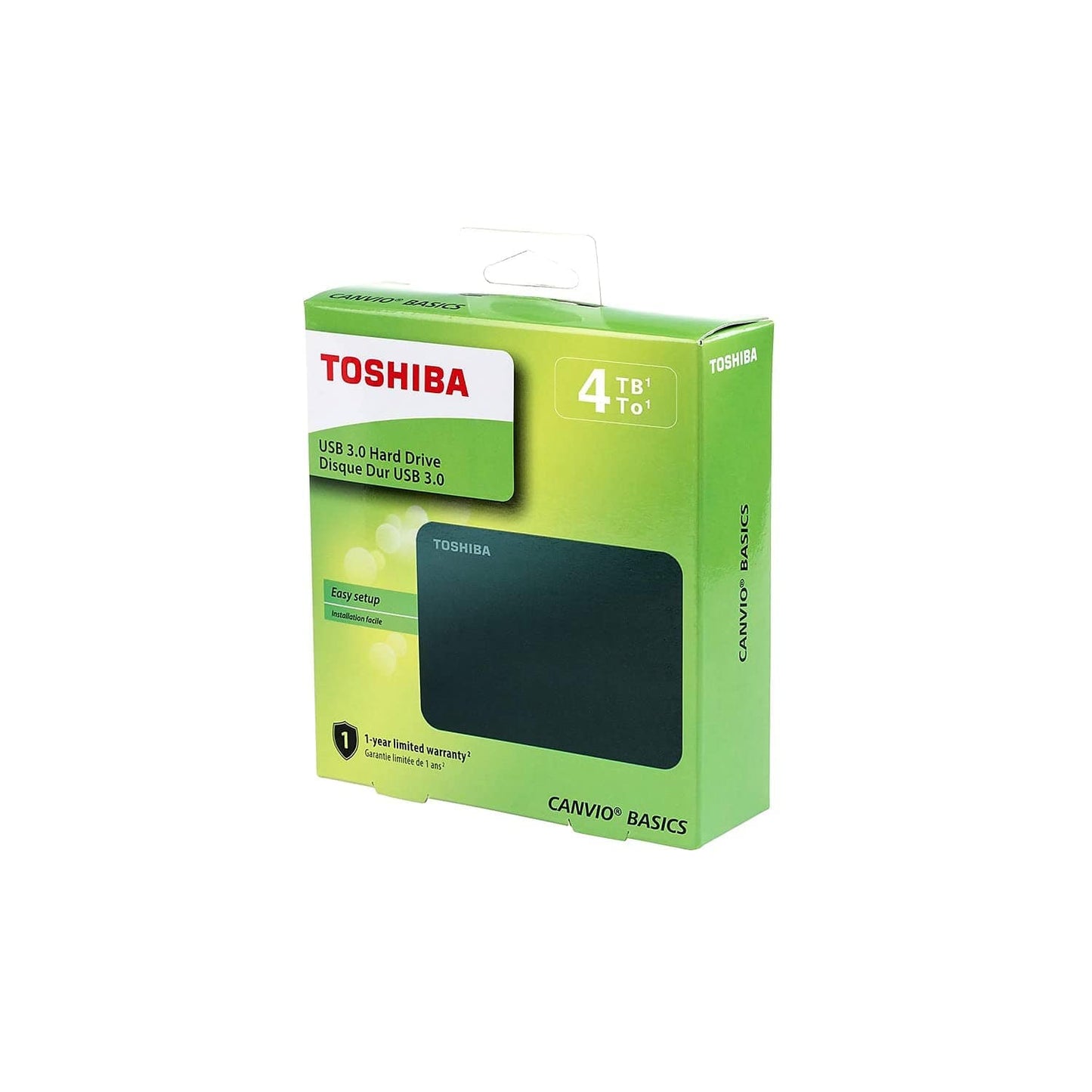 Disque dur externe portable Toshiba Canvio Basics 1 To USB 3.0, noir - HDTB510XK3AA 