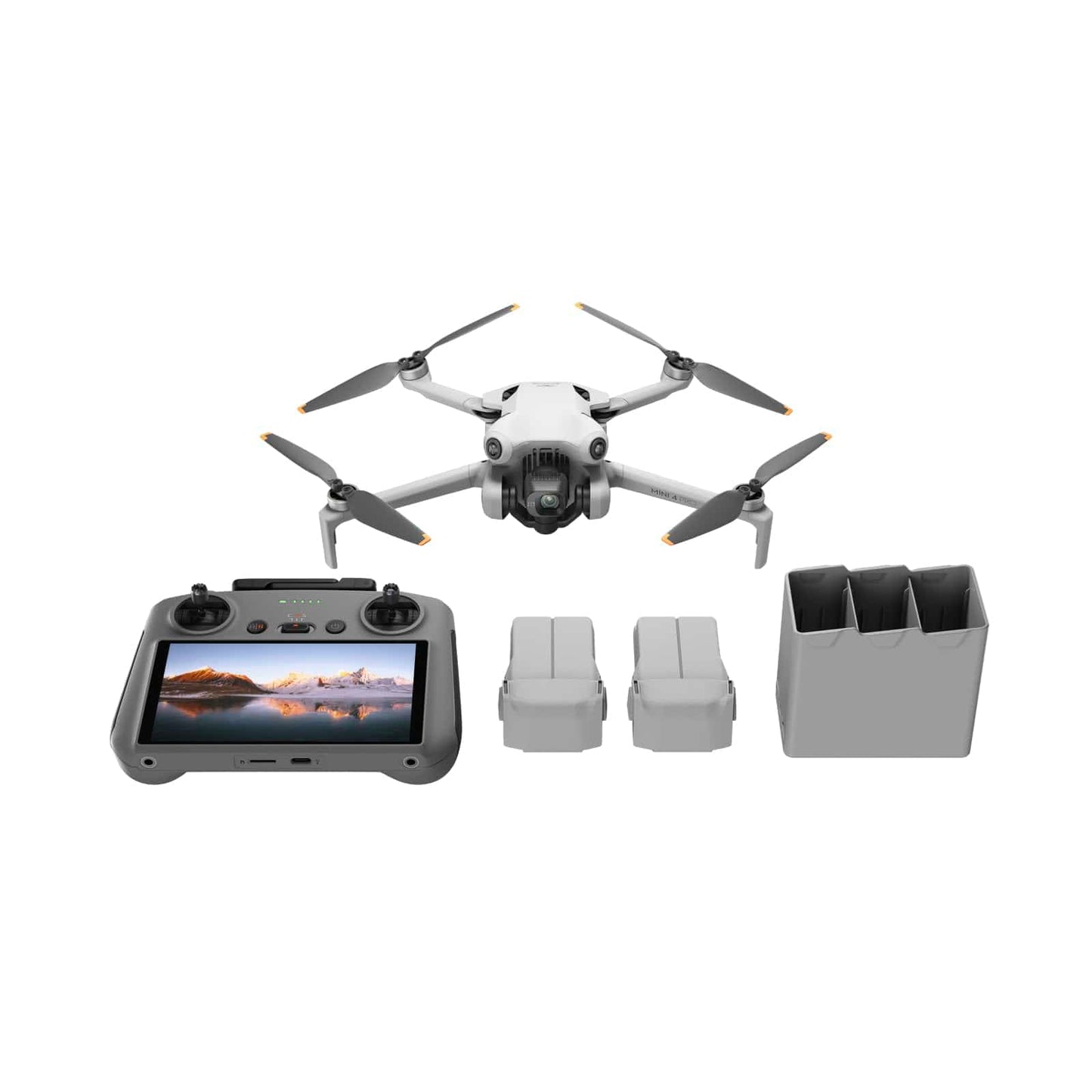 DJI Mini 4 Pro (DJI RC 2), mini-drone pliable avec caméra vidéo 4K HDR pour adultes, moins de 0,549 lb/249 g, temps de vol de 34 minutes, distance de transmission vidéo maximale de 20 km, détection de vision omnidirectionnelle 