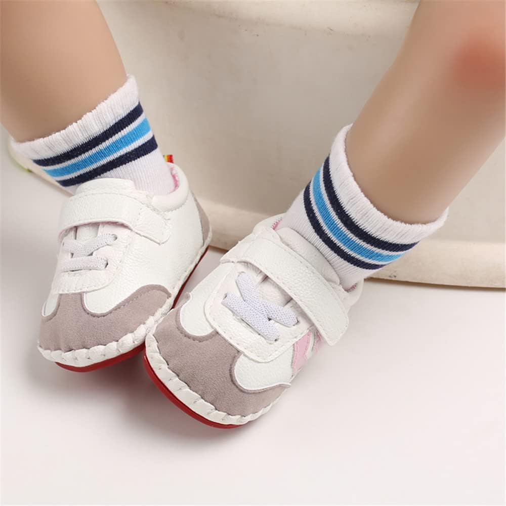 HsdsBebe Baby Boys Girls Pu Leather Hard Bottom Walking Sneakers Toddler Rubber Sole First Walkers Infant Cartoon Slippers Crib Shoes Xpress