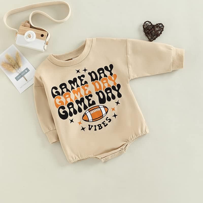 FYBITBO Halloween Baby Girl Boy Clothes Pumpkin Romper Sweatshirt Onesie Long Sleeve Bodysuit Top Fall Winter Outfit Xpress