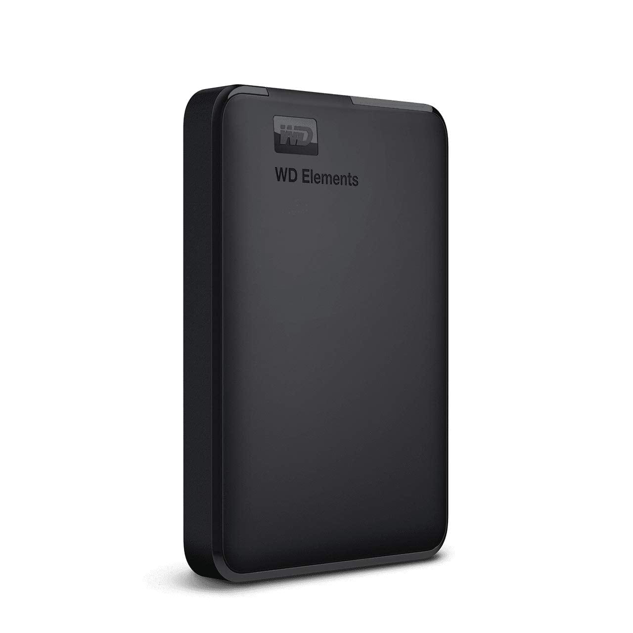 Western Digital Elements Disco duro portátil de 2 TB, disco duro externo, USB 3.0 para PC y Mac, listo para enchufar y usar - WDBU6Y0020BBK-WESN 