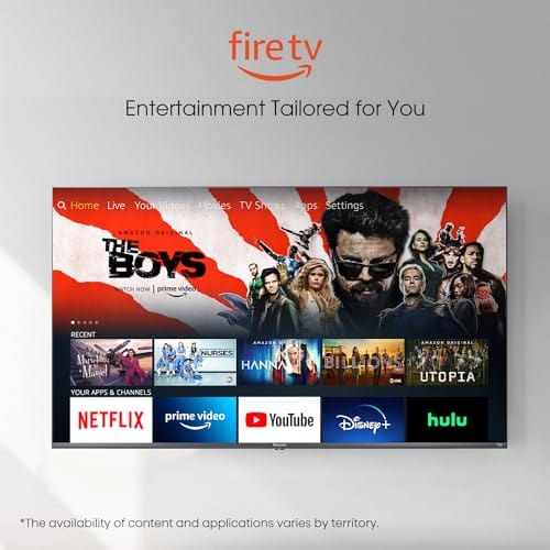 Hisense 58-Inch Class U6HF Series ULED 4K UHD Smart Fire TV (58U6HF) - QLED, 600-Nit Dolby Vision, HDR 10 plus, 240 Motion Rate, Voice Remote, Compatible with Alexa, Black