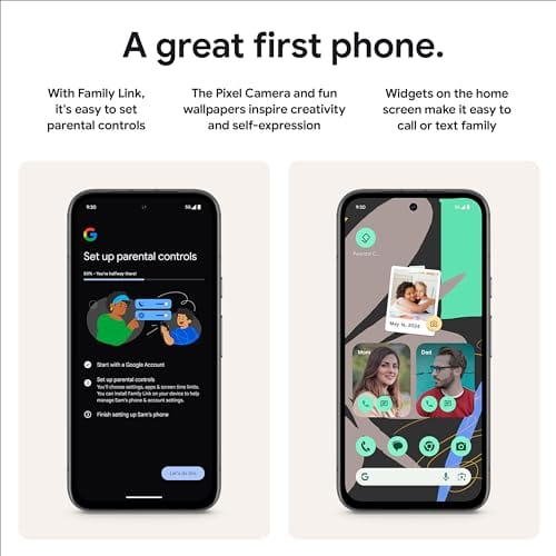 Google Pixel 8a - Téléphone Android débloqué avec Google AI, appareil photo Pixel avancé et batterie 24 heures - Baie - 128 Go 