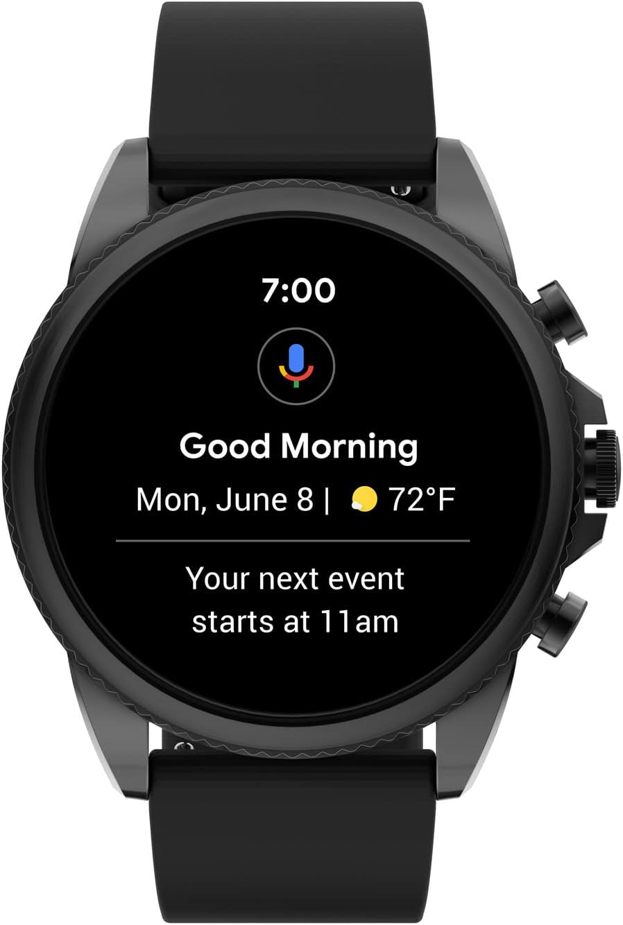 Fossil Gen 6 Reloj inteligente con pantalla táctil de 44 mm para hombres con Alexa incorporado, rastreador de ejercicios, rastreador de actividad, rastreador de sueño, GPS, altavoz, control de música, notificaciones de teléfonos inteligentes