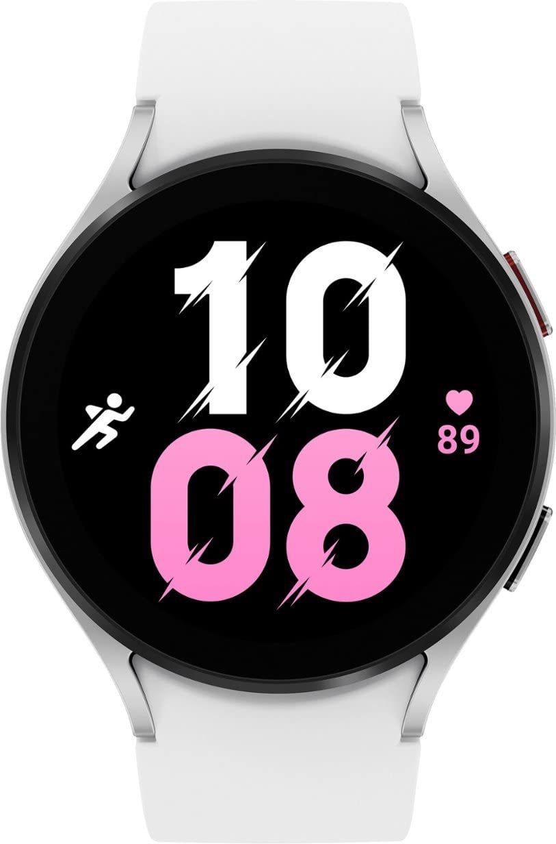 SAMSUNG Galaxy Watch 5 44 mm Bluetooth Smartwatch con seguimiento de cuerpo, salud, fitness y sueño, batería mejorada, cristal de zafiro, seguimiento GPS mejorado, versión de EE. UU., gris (renovado) 