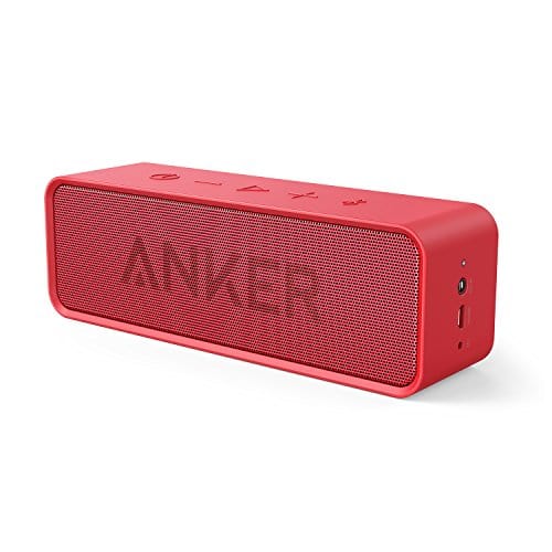 Haut-parleur Bluetooth Anker Soundcore amélioré avec étanchéité IPX5, son stéréo, autonomie de 24 heures, haut-parleur portable sans fil pour iPhone, Samsung et plus 