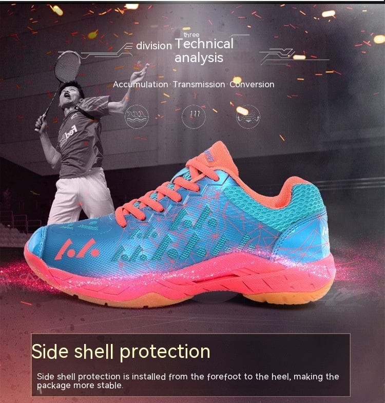 Zapatos de bádminton antideslizantes de entrenamiento para hombre con absorción de impactos