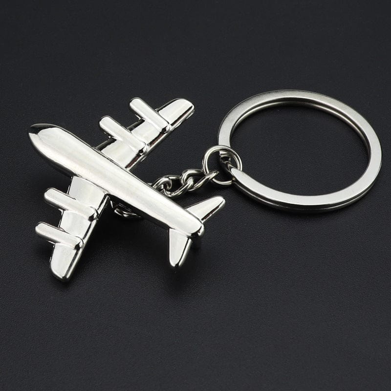 Metal airplane key chain