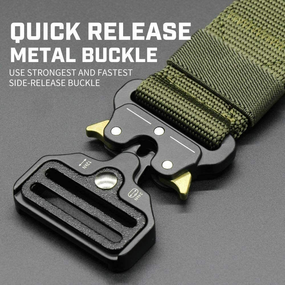 Ceinture tactique militaire, sécurité robuste, utilitaire de travail, ceinture militaire en Nylon