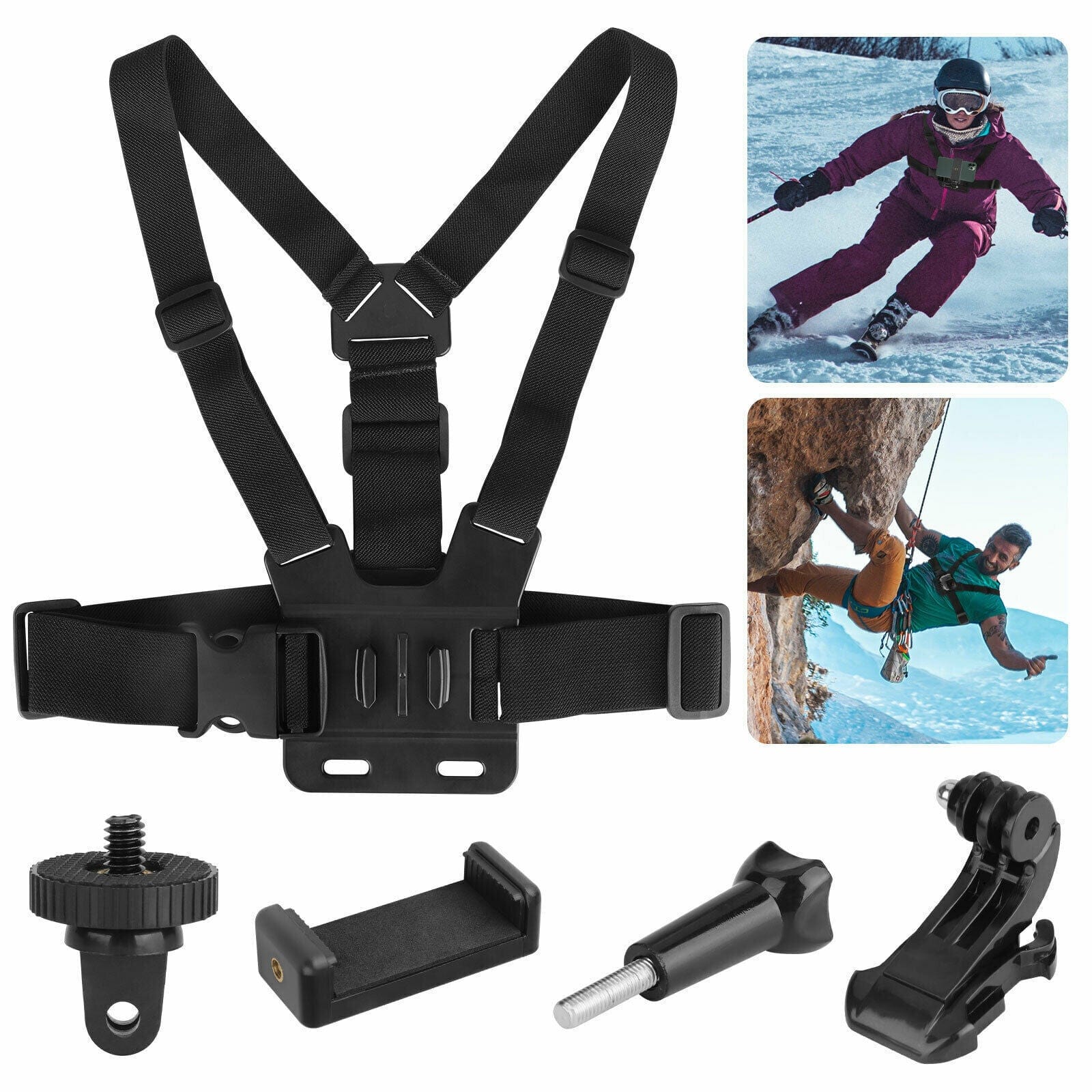 Chest Mount Harness Strap Phone Holder Clip POV For Gopro 10 9.