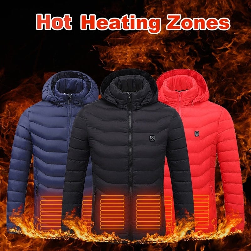 Nouveau Veste chauffante manteau USB veste électrique manteau en coton chauffage vetement thermique gilet chauffant vetement homme hiver