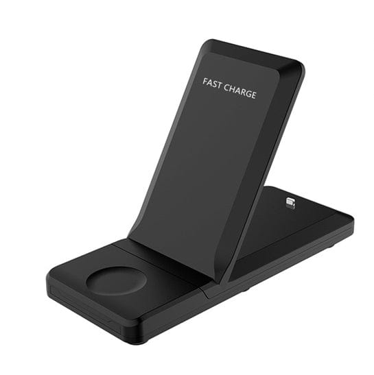 Folding three-in-one multifunctional wireless charger.