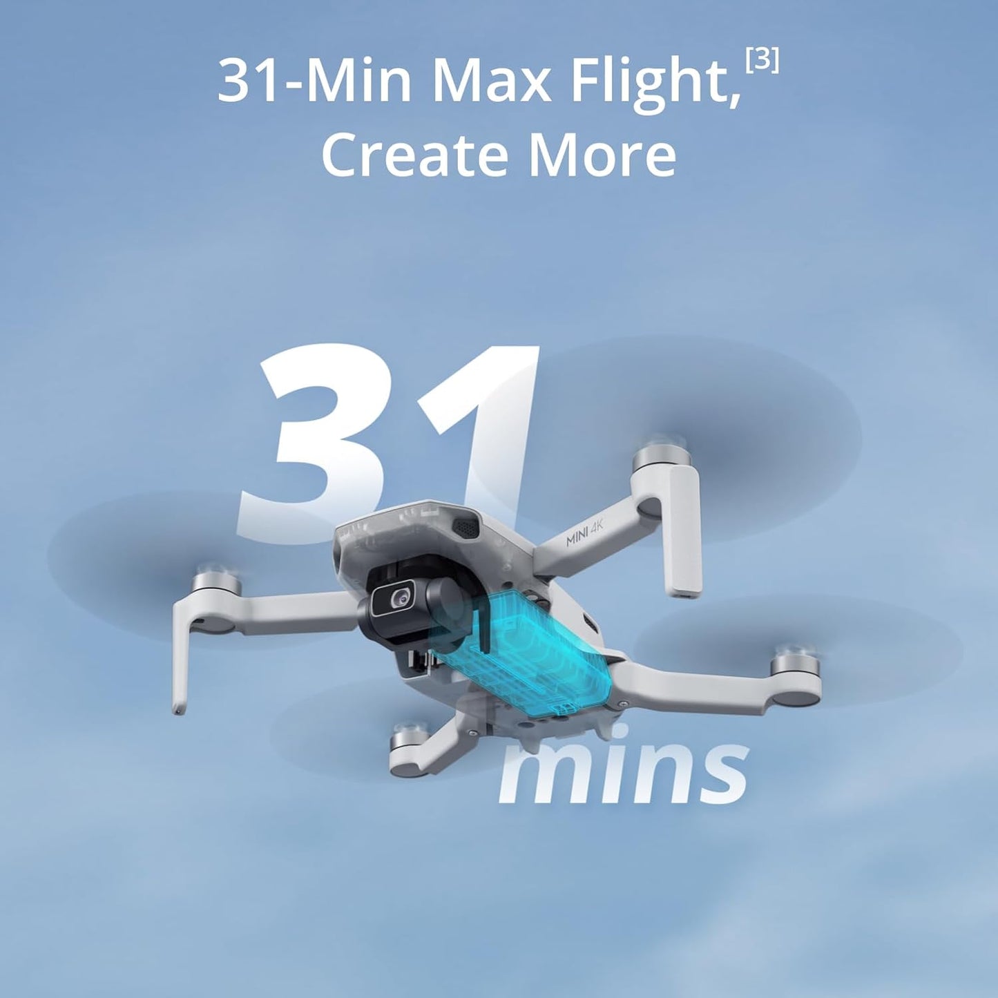 DJI Mini 2 SE, Lightweight Mini Drone with QHD Video, 10km Max Video Transmission, 31-Min Flight Time, Under 249 g, Auto Return to Home, 3-Axis Gimbal Drone with EIS, Drone with Camera for Beginners