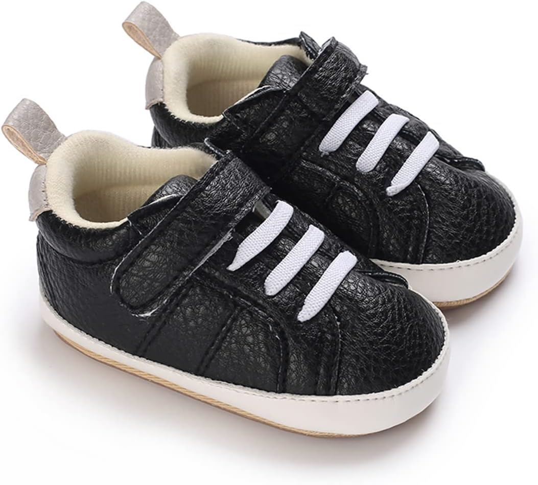 E-FAK Baby Shoes Boys Girls Infant Sneakers Non-Slip Rubber Sole Toddler Crib First Walker Shoes Xpress