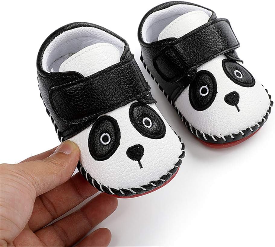 HsdsBebe Baby Boys Girls Pu Leather Hard Bottom Walking Sneakers Toddler Rubber Sole First Walkers Infant Cartoon Slippers Crib Shoes Xpress