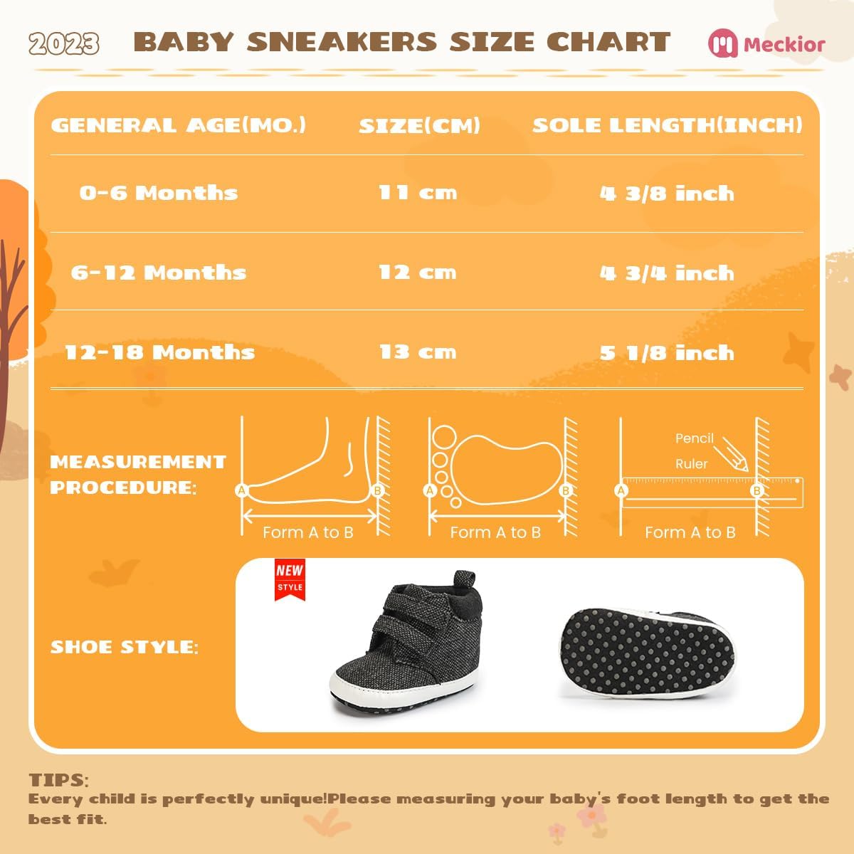 Meckior Toddler Baby Boys Girls High Tops Ankle Sneakers Soft Anti-Slip Sole PU Leather Moccasins Infant Newborn Prewalker First Walking Crib Shoes Xpress