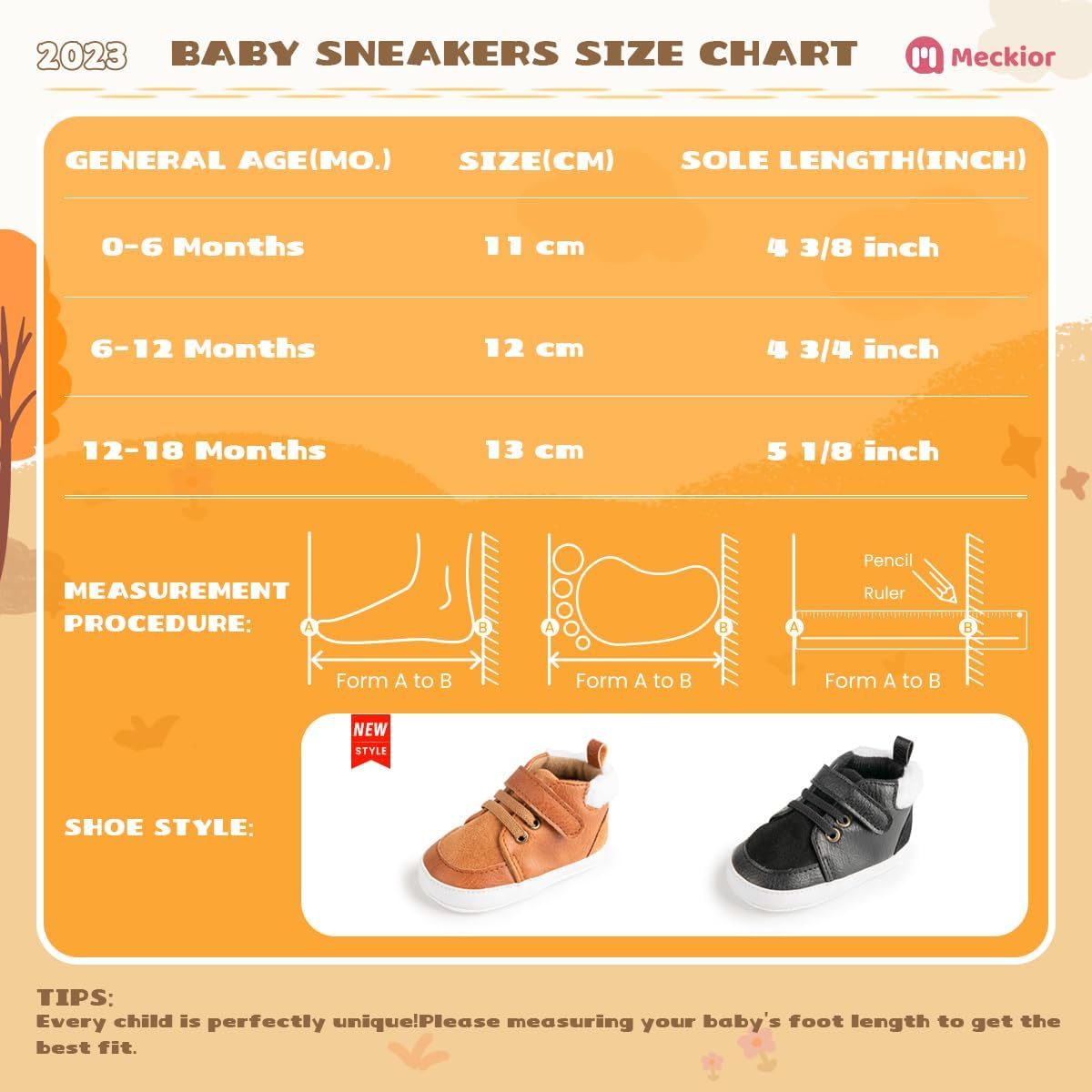 Meckior Toddler Baby Boys Girls High Tops Ankle Sneakers Soft Anti-Slip Sole PU Leather Moccasins Infant Newborn Prewalker First Walking Crib Shoes Xpress