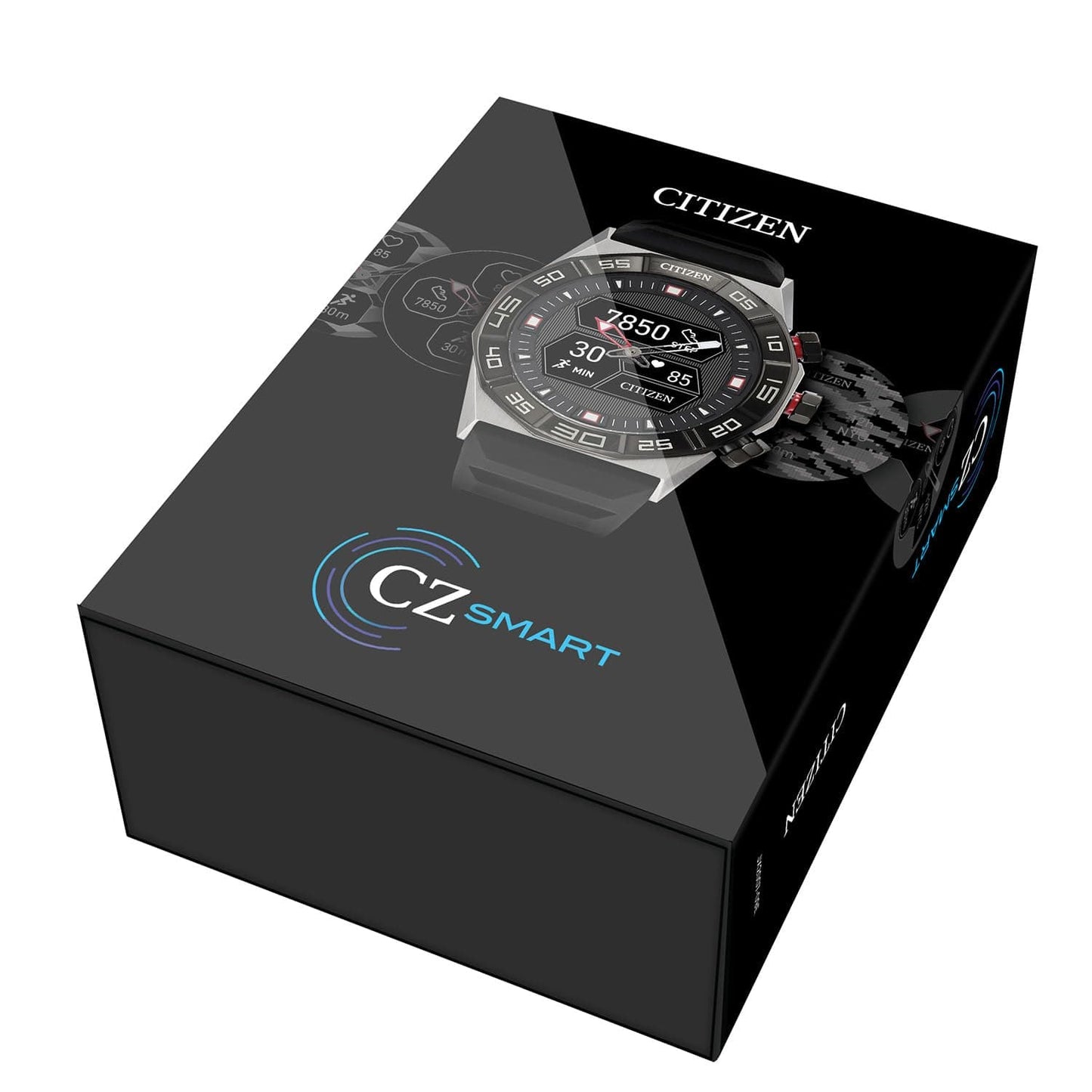 Citizen CZ Smart PQ2 Hybrid Smartwatch with YouQ Wellness app Featuring IBM Watson® AI and NASA Research, Black and White Customizable Display, Bluetooth, HR, Activity Tracker, 18-Day Battery Life