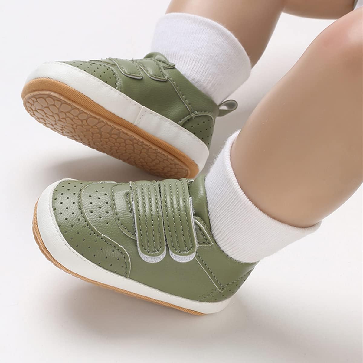 E-FAK Baby Shoes Boys Girls Infant Sneakers Non-Slip Rubber Sole Toddler Crib First Walker Shoes Xpress