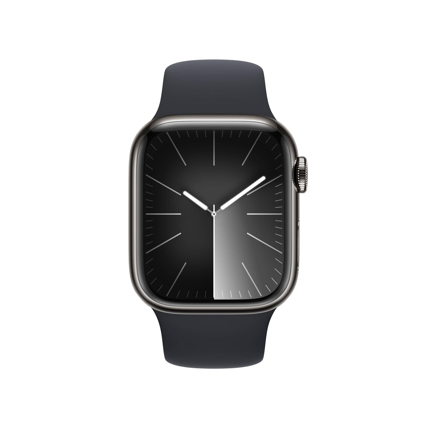 Montre intelligente Apple Watch Series 9 [GPS + Cellular 45 mm] avec boîtier en aluminium argenté avec boucle Sport bleu hiver. Tracker d'activité, applications ECG, écran Retina toujours activé, neutre en carbone 