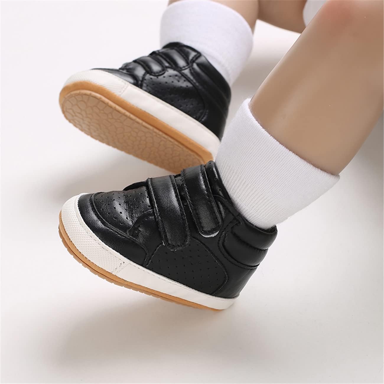 E-FAK Baby Shoes Boys Girls Infant Sneakers Non-Slip Rubber Sole Toddler Crib First Walker Shoes Xpress