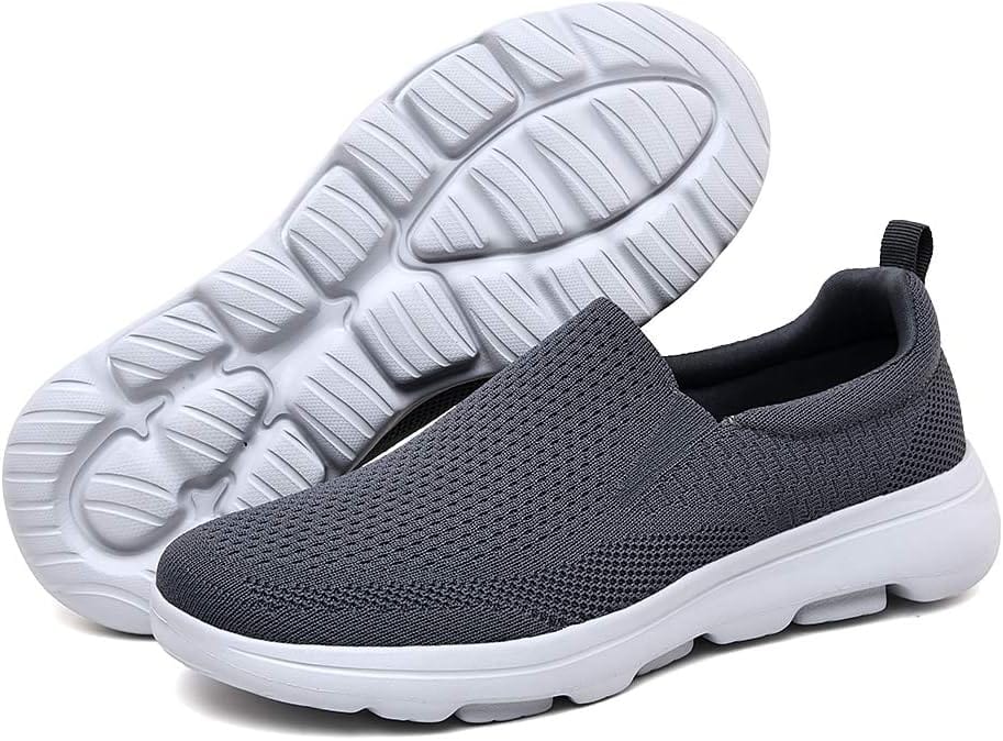 TIOSEBON Men's Mesh Slip On Walking Shoes Loafers-Comfortable Lightweight Work Drving Tennis Shoes Xpress