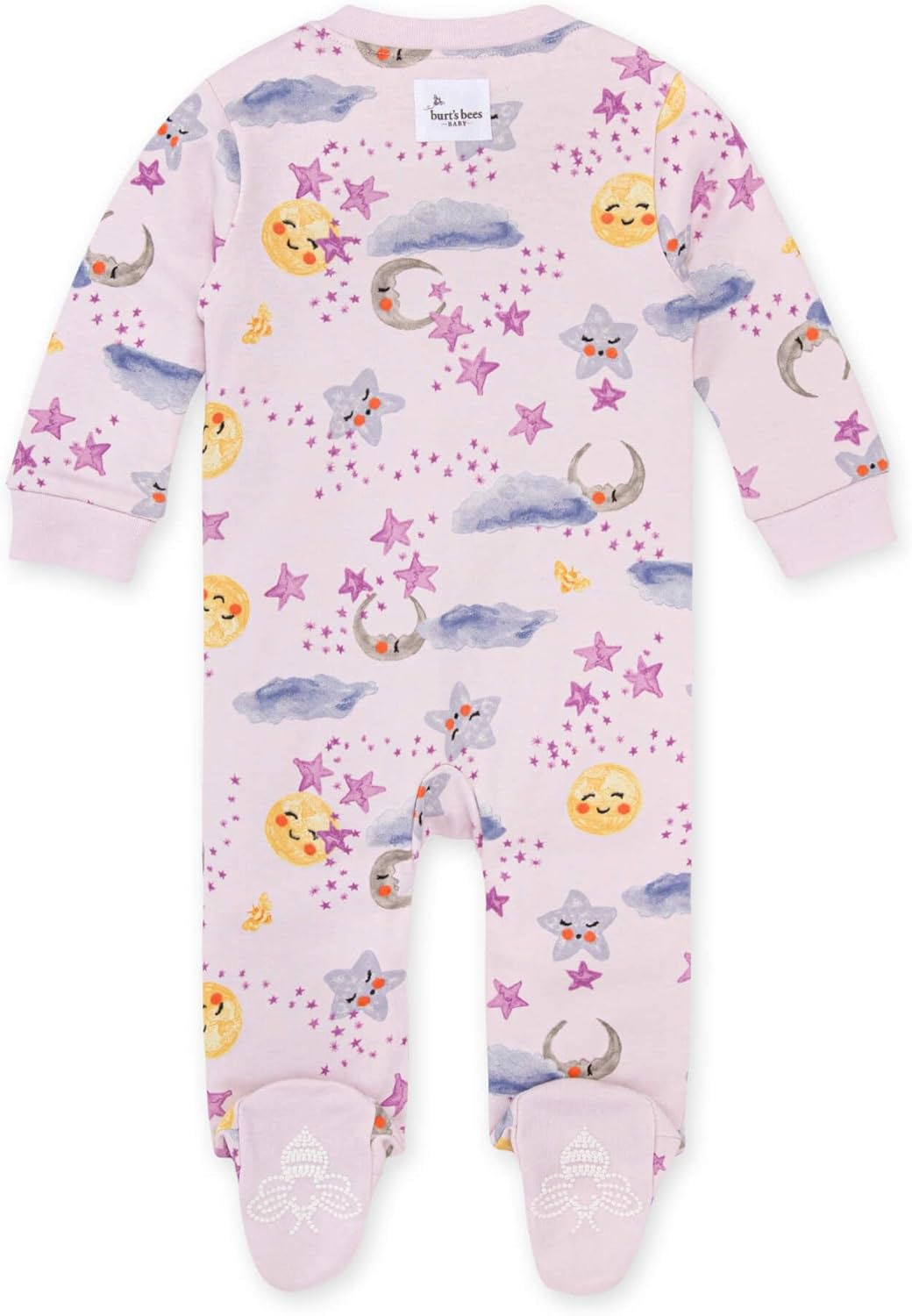 Burt's Bees Baby Baby Girls' Sleep and Play Pajamas, 100% Organic Cotton One-Piece Romper Jumpsuit Zip Front Pjs Xpress