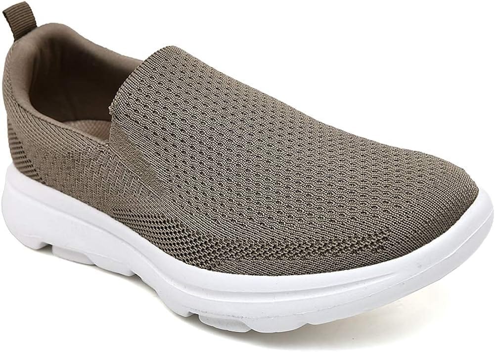 TIOSEBON Men's Mesh Slip On Walking Shoes Loafers-Comfortable Lightweight Work Drving Tennis Shoes Xpress