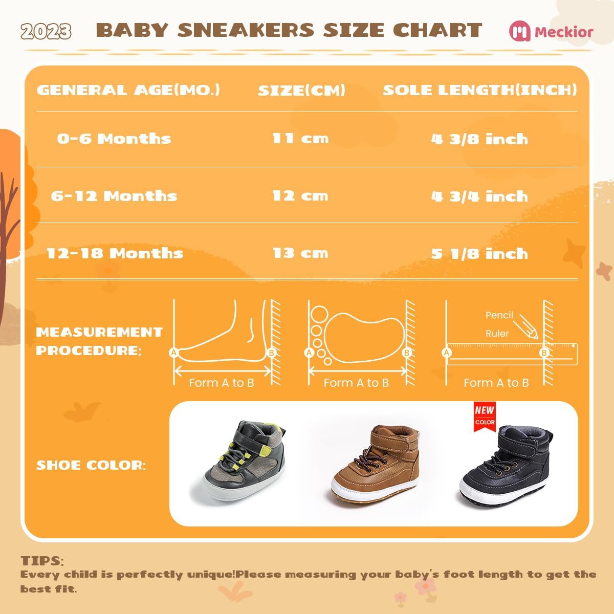 Meckior Toddler Baby Boys Girls High Tops Ankle Sneakers Soft Anti-Slip Sole PU Leather Moccasins Infant Newborn Prewalker First Walking Crib Shoes Xpress