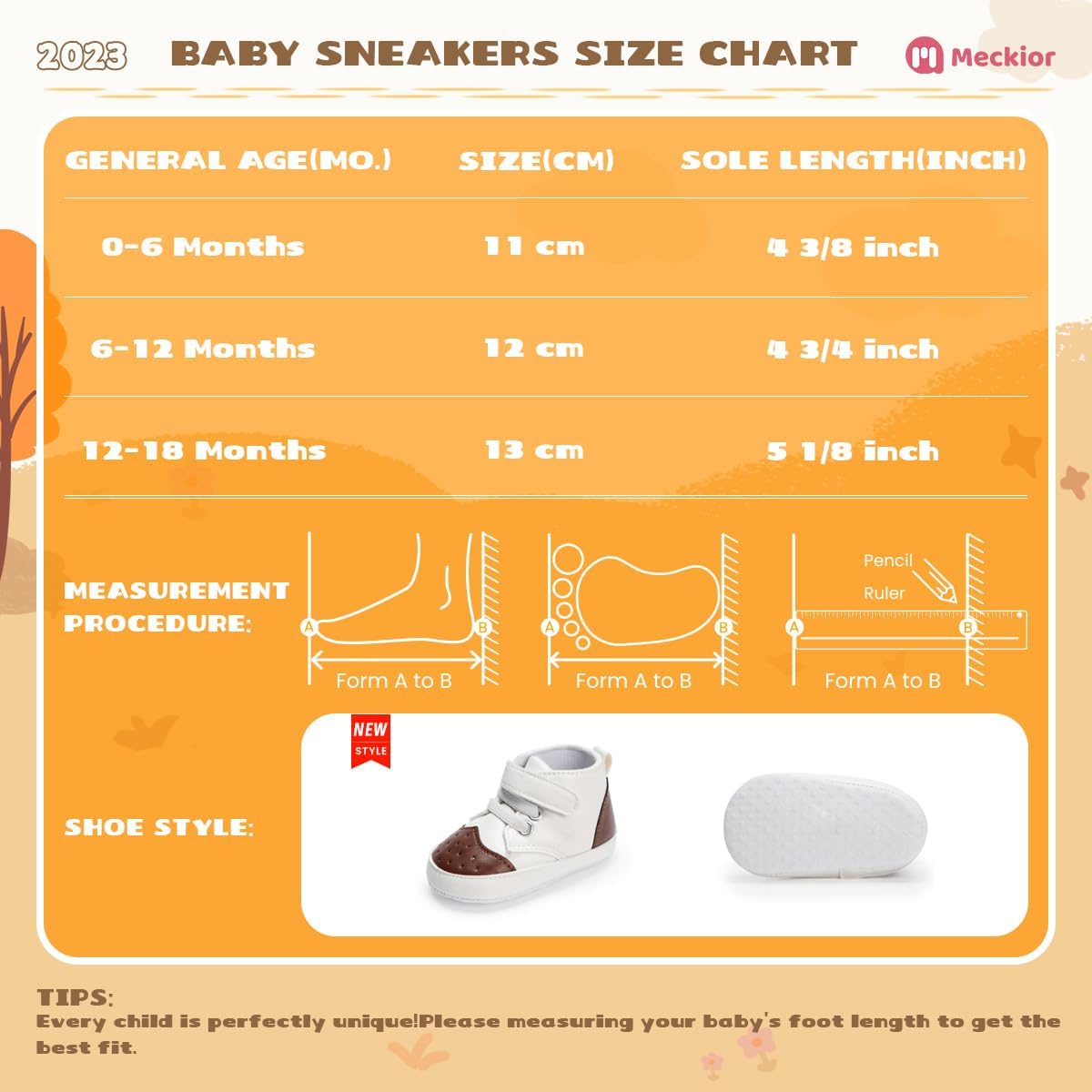 Meckior Toddler Baby Boys Girls High Tops Ankle Sneakers Soft Anti-Slip Sole PU Leather Moccasins Infant Newborn Prewalker First Walking Crib Shoes Xpress