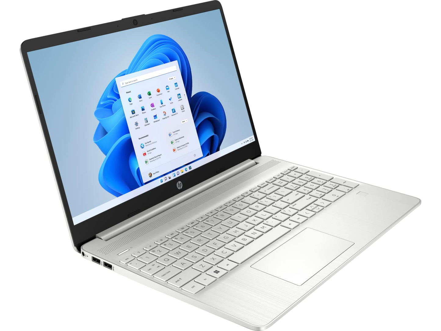 Portátil HP, pantalla táctil HD de 15,6", procesador Intel Core i3-1115G4, 32 GB de RAM, SSD PCIe de 1 TB, cámara web, tipo C, HDMI, lector de tarjetas SD, Wi-Fi, Windows 11 Home, plateado 