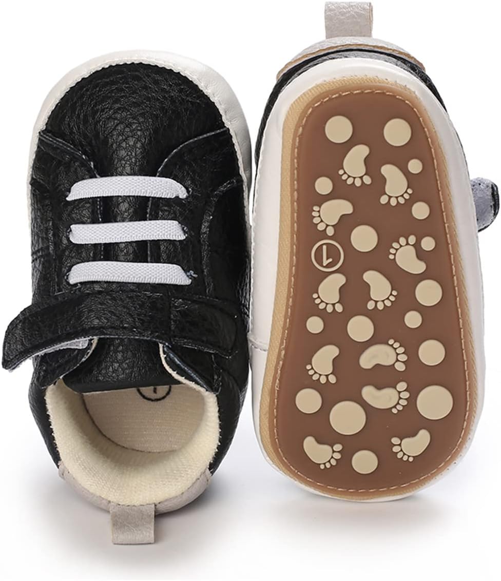 E-FAK Baby Shoes Boys Girls Infant Sneakers Non-Slip Rubber Sole Toddler Crib First Walker Shoes Xpress