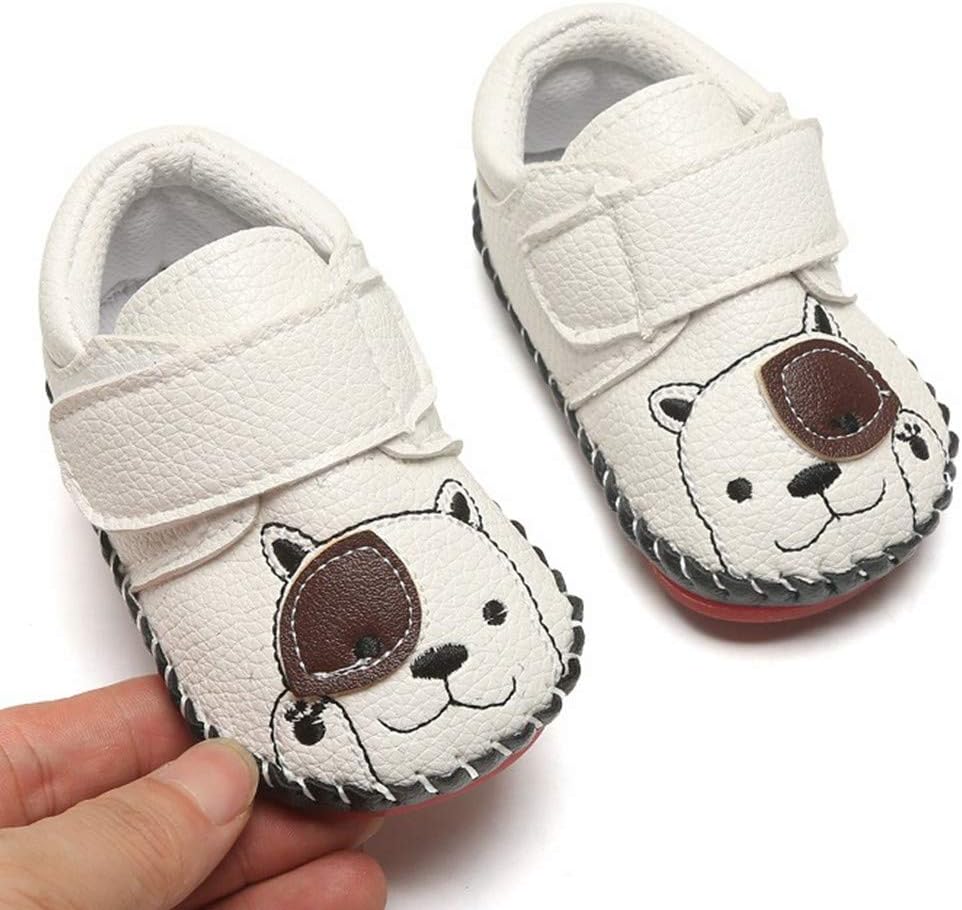 HsdsBebe Baby Boys Girls Pu Leather Hard Bottom Walking Sneakers Toddler Rubber Sole First Walkers Infant Cartoon Slippers Crib Shoes Xpress