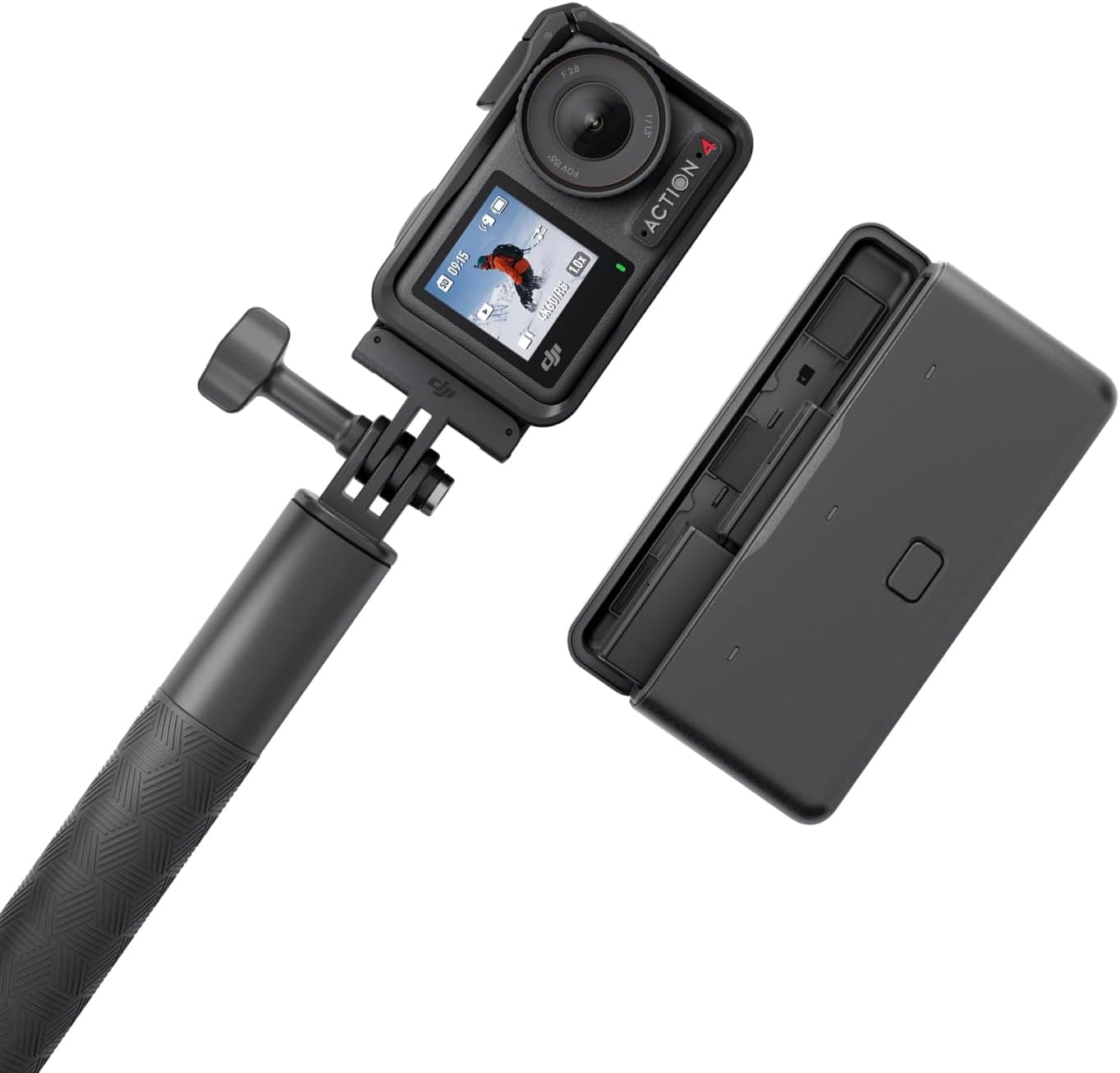 DJI Osmo Action 4 Adventure Combo - 4K/120fps Waterproof Action Camera with a 1/1.3-Inch Sensor, 10-bit & D-Log M Color Performance, Up to 7.5 h with 3 Batteries, Outdoor Camera for Travel, Biking Xpress