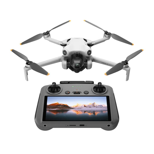 DJI Mini 4 Pro (DJI RC 2), Mini-Dron plegable con cámara de vídeo 4K HDR para adultos, menos de 0,549 lbs/249 g, tiempo de vuelo de 34 minutos, distancia máxima de transmisión de vídeo de 20 km, detección de visión omnidireccional 