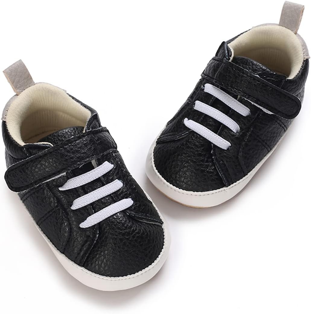 E-FAK Baby Shoes Boys Girls Infant Sneakers Non-Slip Rubber Sole Toddler Crib First Walker Shoes Xpress