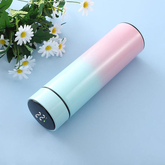 Gradient Smart Insulation Cup 304 Stainless Steel Business Tumbler Men's And Women's Car Temperature Cup Gift