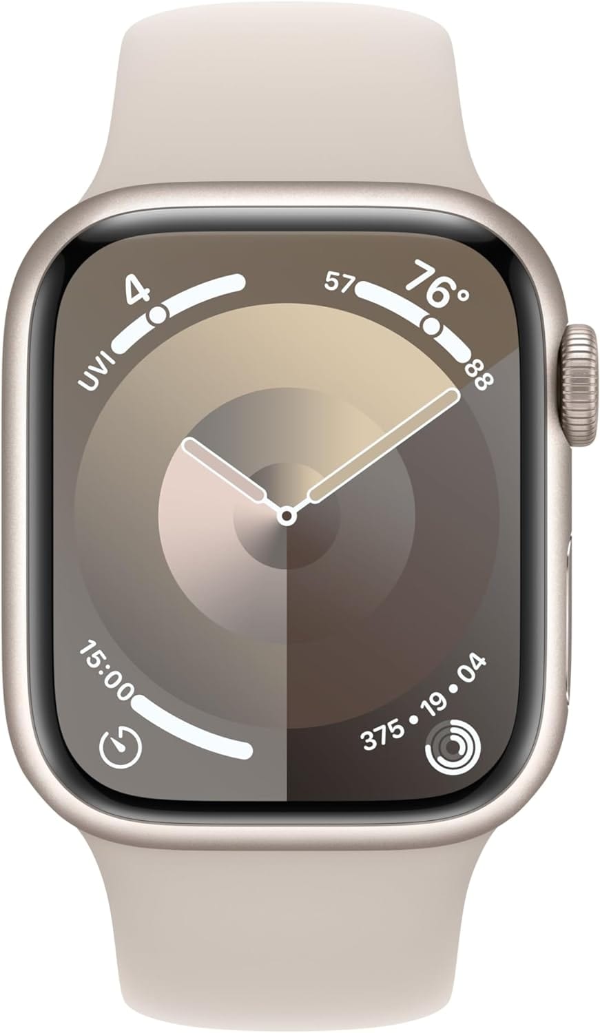 Apple Watch Series 9 [GPS + Cellular 45 mm] Smartwatch con caja de acero inoxidable dorada y correa milanesa dorada. Monitor de actividad física, aplicaciones de ECG y oxígeno en sangre, pantalla Retina siempre activa 