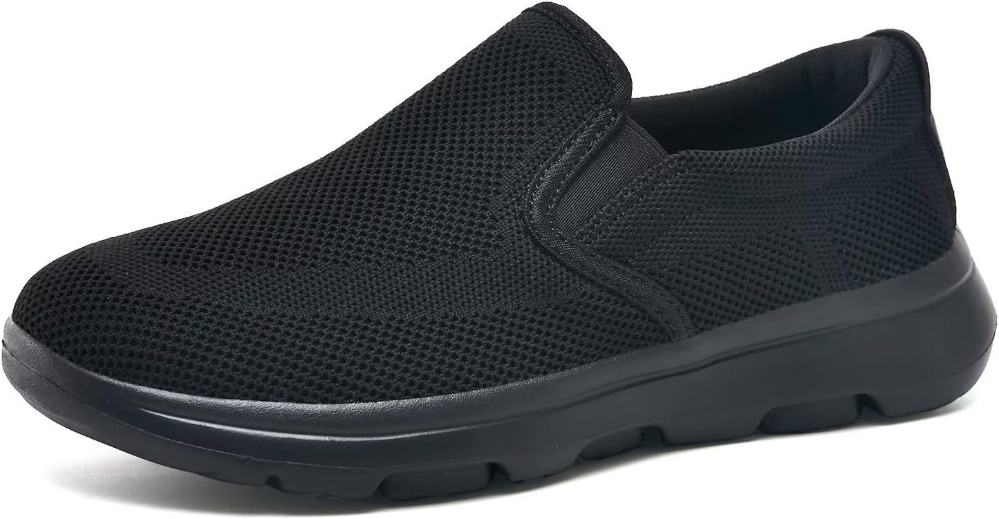 TIOSEBON Men's Mesh Slip On Walking Shoes Loafers-Comfortable Lightweight Work Drving Tennis Shoes Xpress