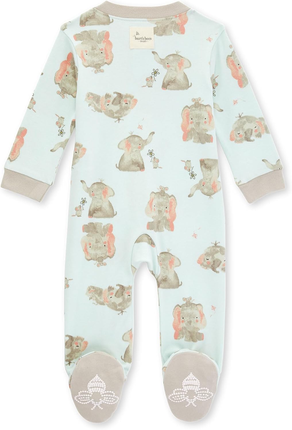 Burt's Bees Baby Baby Girls' Sleep and Play Pajamas, 100% Organic Cotton One-Piece Romper Jumpsuit Zip Front Pjs Xpress