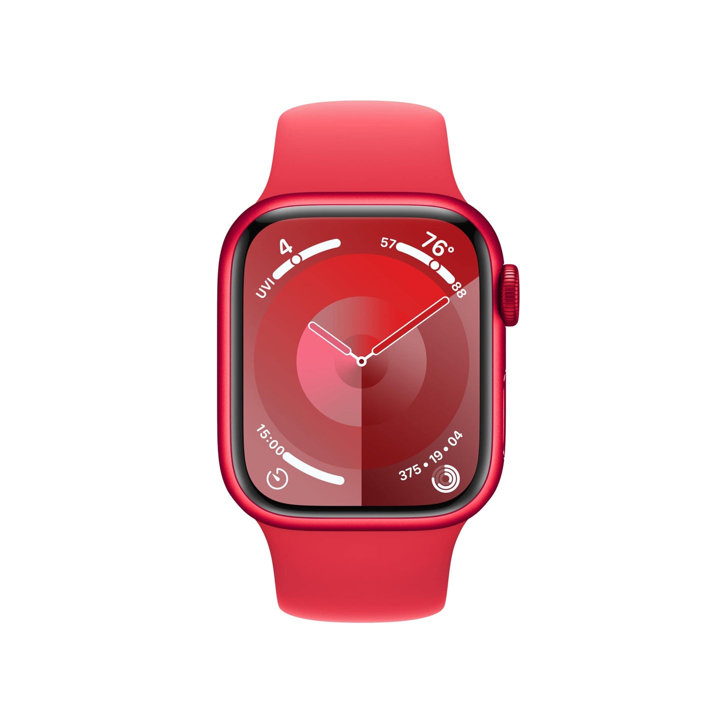 Montre intelligente Apple Watch Series 9 [GPS 45 mm] avec boîtier en aluminium Starlight et bracelet sport Starlight M/L. Tracker d'activité, applications ECG, écran Retina toujours actif, résistant à l'eau 