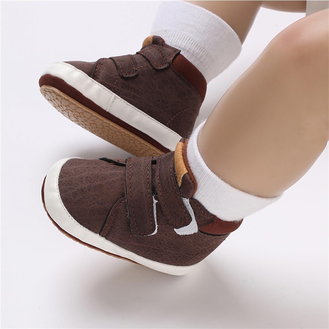 E-FAK Baby Shoes Boys Girls Infant Sneakers Non-Slip Rubber Sole Toddler Crib First Walker Shoes Xpress