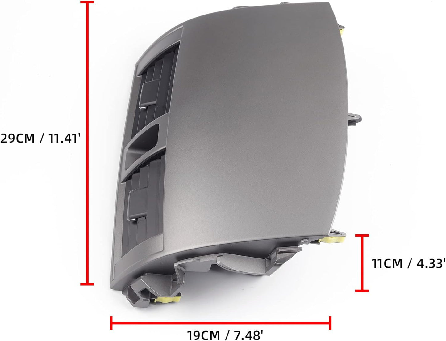 Dasbecan 55670-02160 Panneau de ventilation de sortie A/C pour tableau de bord central compatible avec Toyota Corolla 2008 2009 2010 2012 2013 55663-02060 