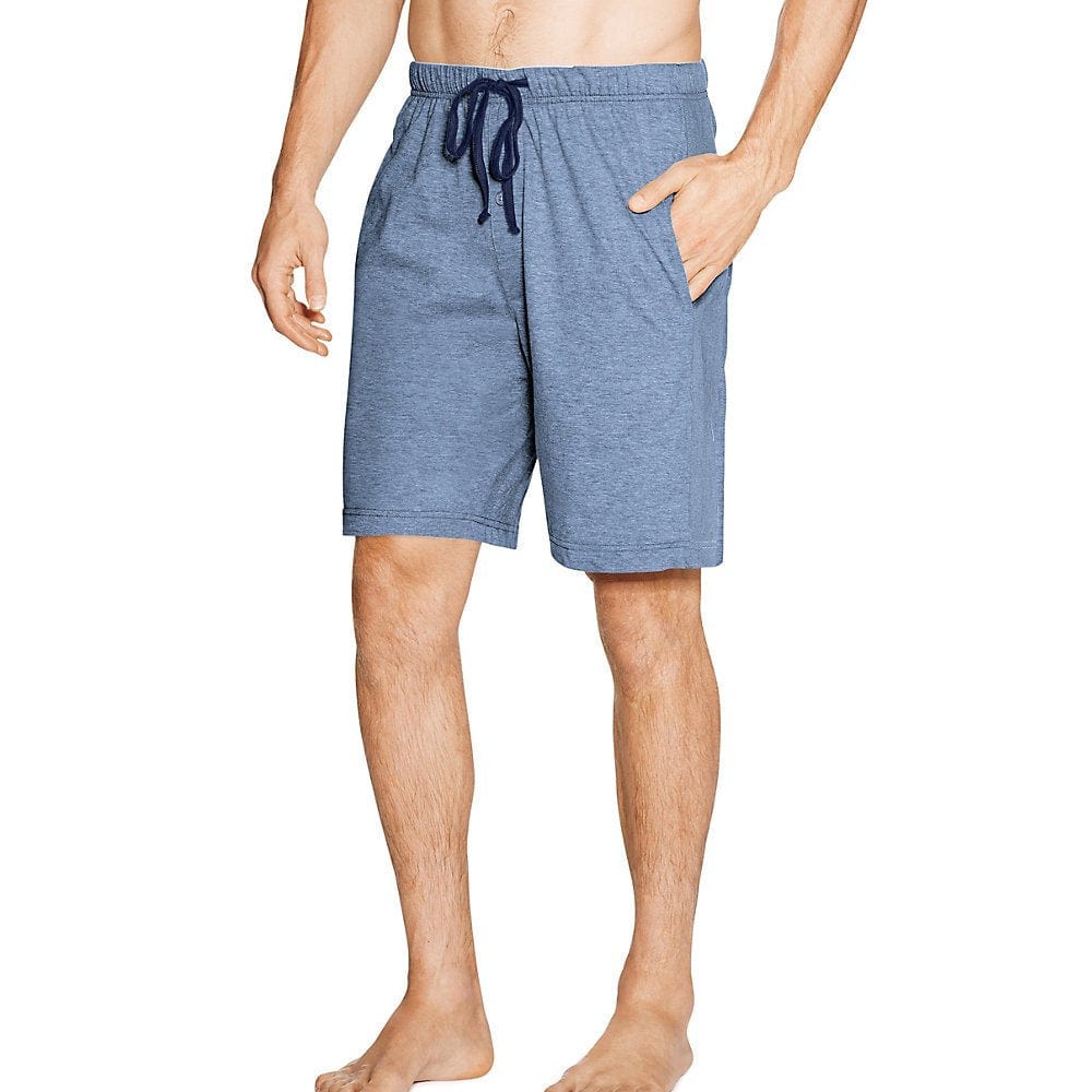 Hanes Men's 2-Pack Cotton Knit Shorts Waistband & Pockets, Assorted Colors and Sizes