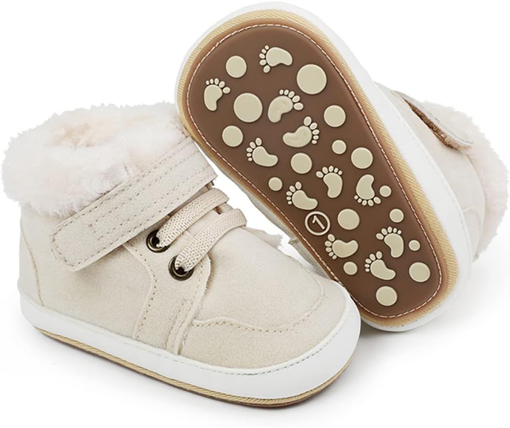 HsdsBebe Baby Boys Girls Pu Leather Hard Bottom Walking Sneakers Toddler Rubber Sole First Walkers Infant Cartoon Slippers Crib Shoes Xpress