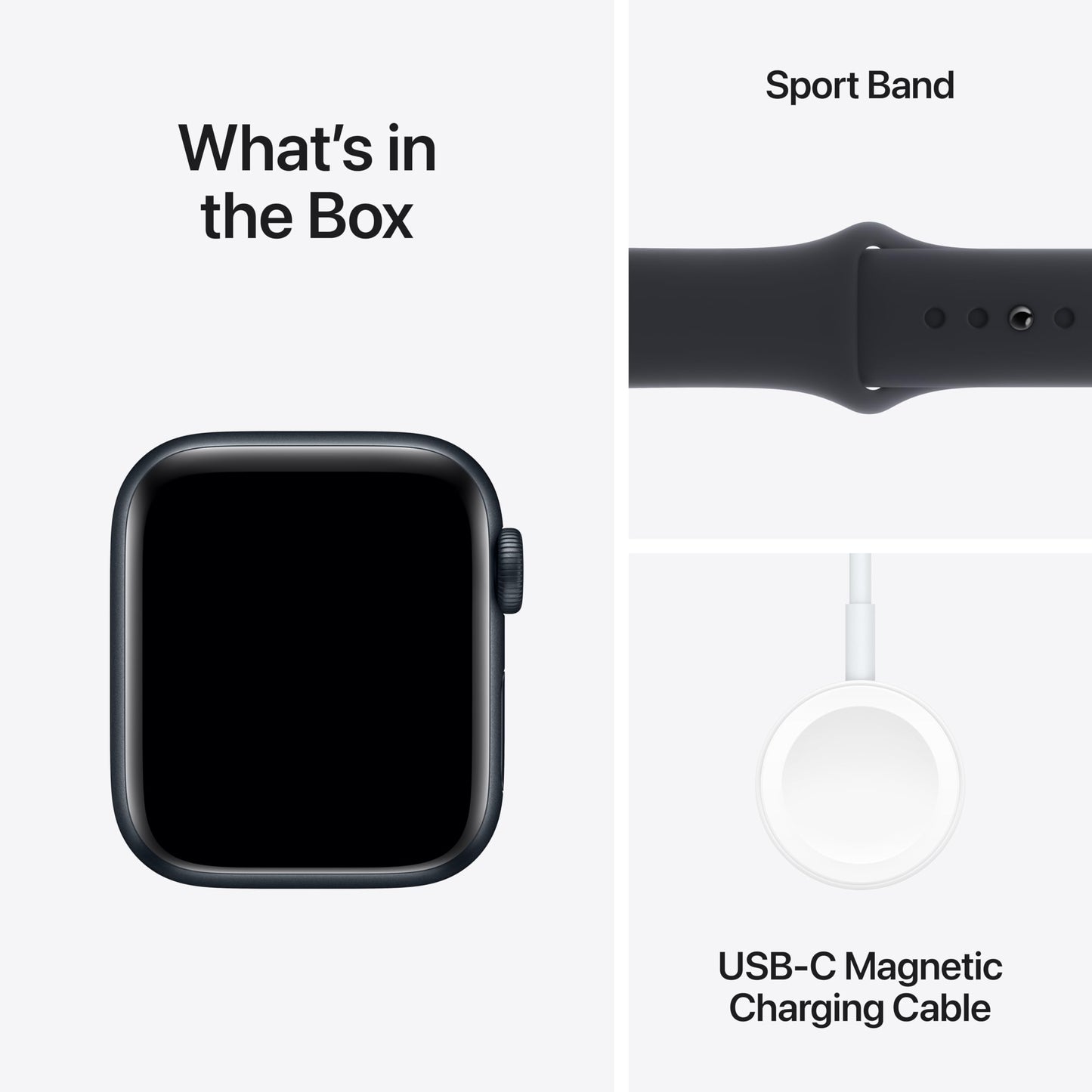 Apple Watch SE (2.ª generación) [GPS 40 mm] Smartwatch con caja de aluminio Midnight y correa deportiva Midnight S/M. Seguimiento de actividad física y sueño, Detección de accidentes, Monitor de frecuencia cardíaca 