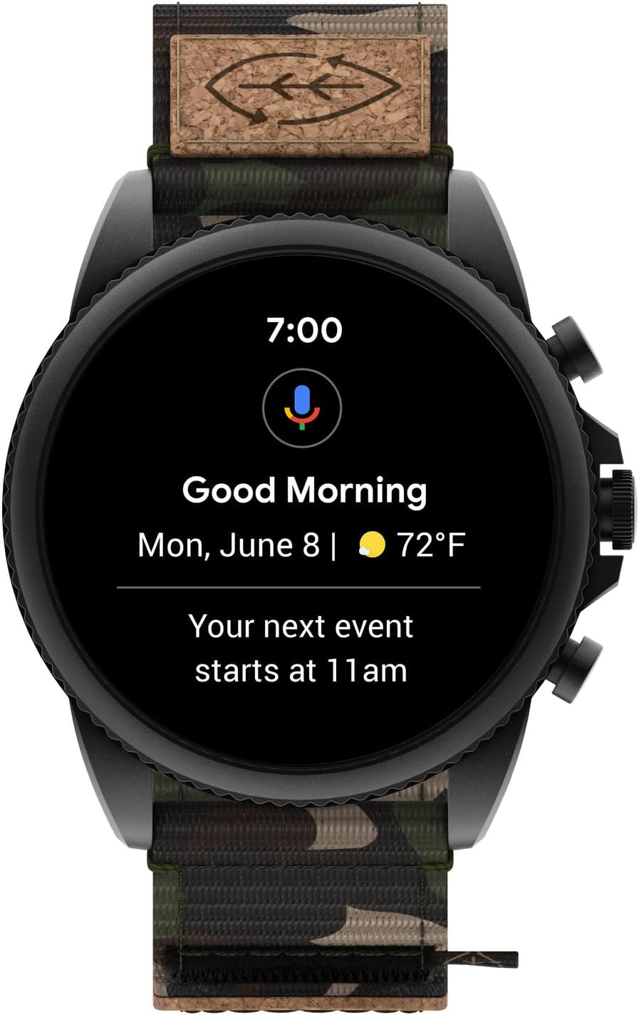 Fossil Gen 6 Montre intelligente à écran tactile de 44 mm pour hommes avec Alexa intégré, tracker d'activité, tracker d'activité, suivi du sommeil, GPS, haut-parleur, contrôle de la musique, notifications sur smartphone