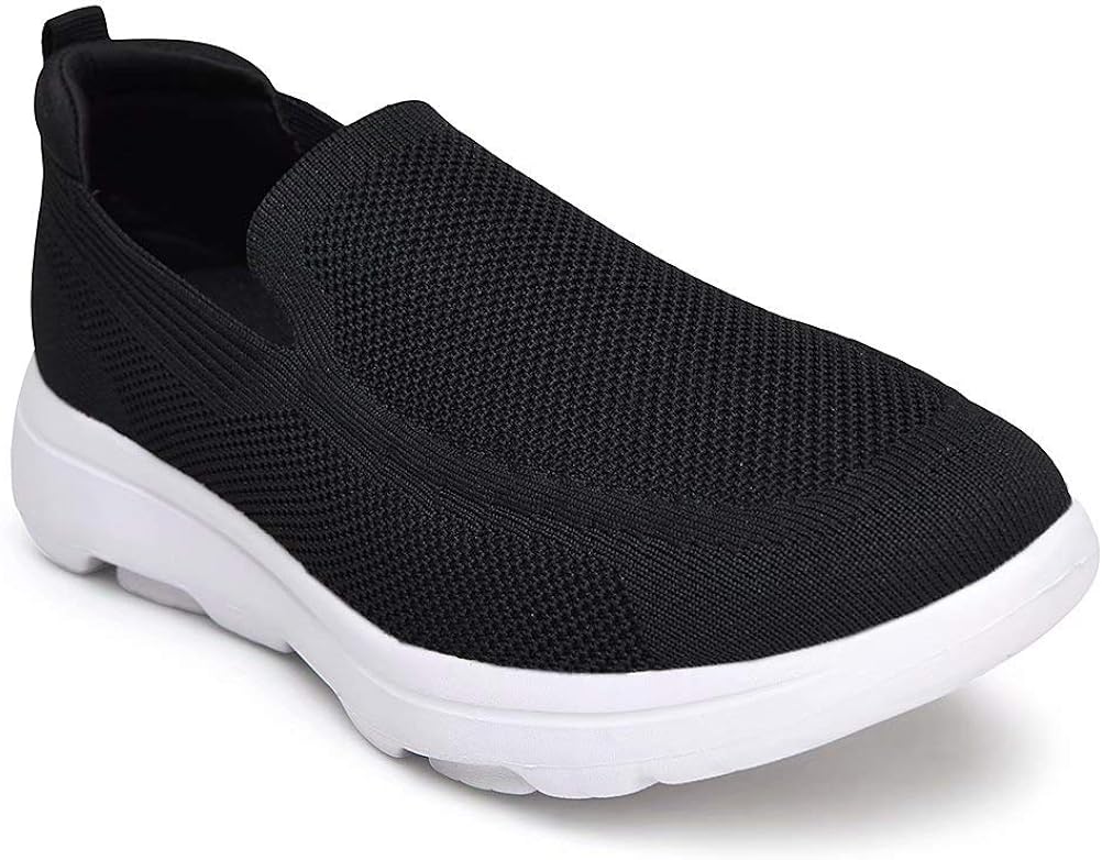 konhill Men's Breathable Walking Shoes - Tennis Casual Slip on Athletic Sneakers Xpress