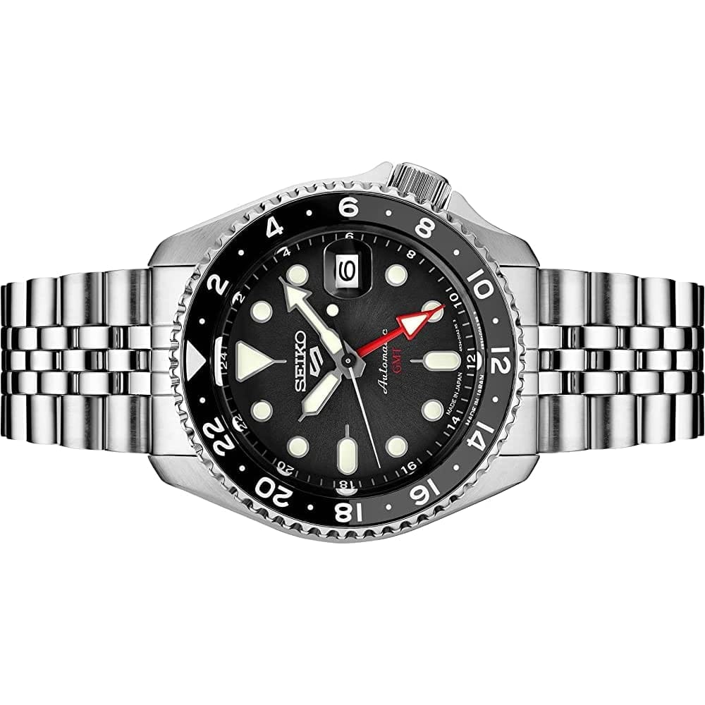 Reloj Automático SEIKO para Hombre - 5 - Deportes - con Calendario de Fecha y Manecillas y Marcadores Luminosos, Resistente al Agua 100 m